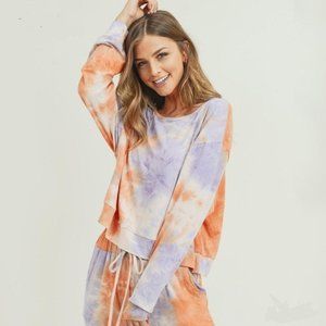 NEW Long Sleeve Lounge Around Tie-Dye